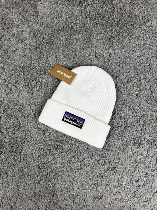 Шапка Patagonia чорна/ зимня шапка патагонія біла/ сіра/бежева/зимова