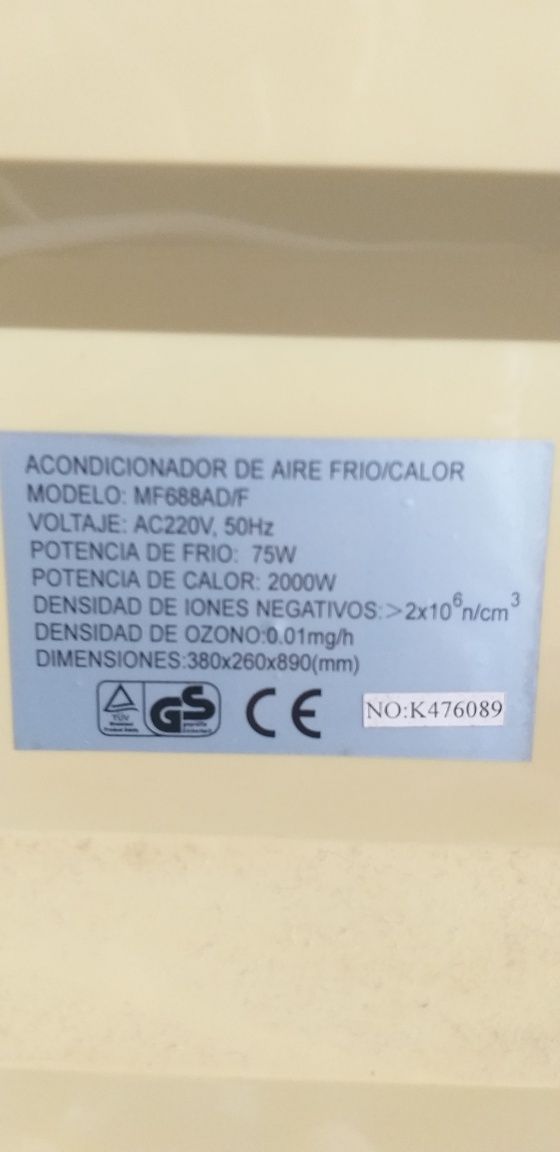 Condicionador de frio/calor