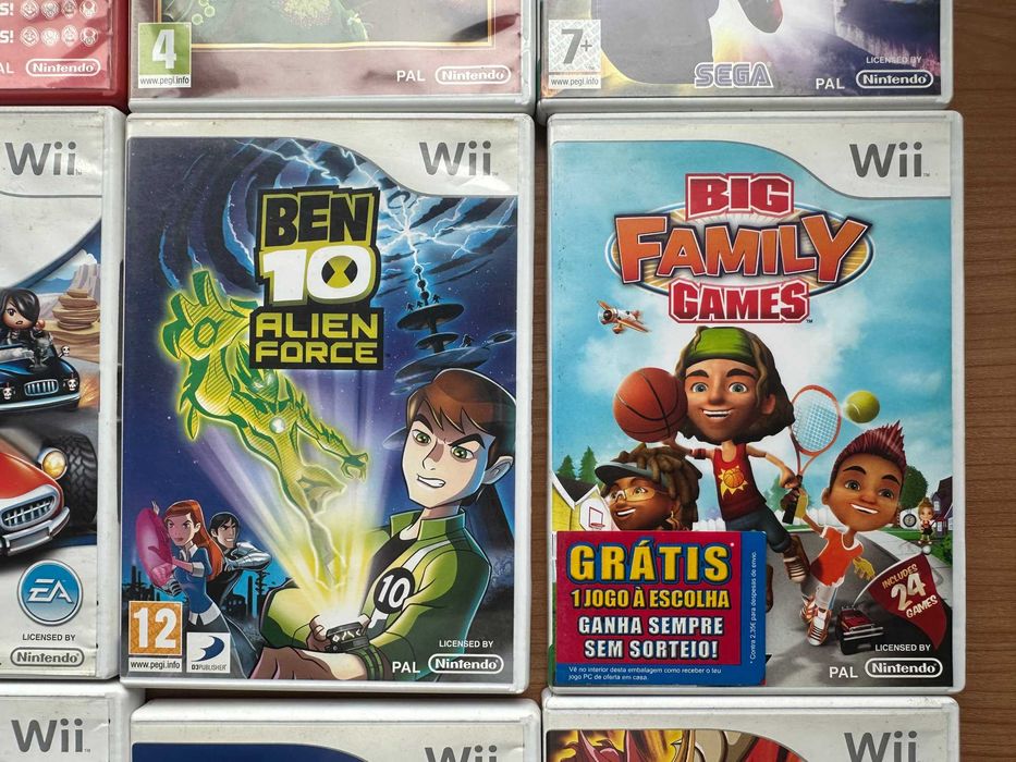 Jogos WII Originais – Coleção Completa em Excelente Estado