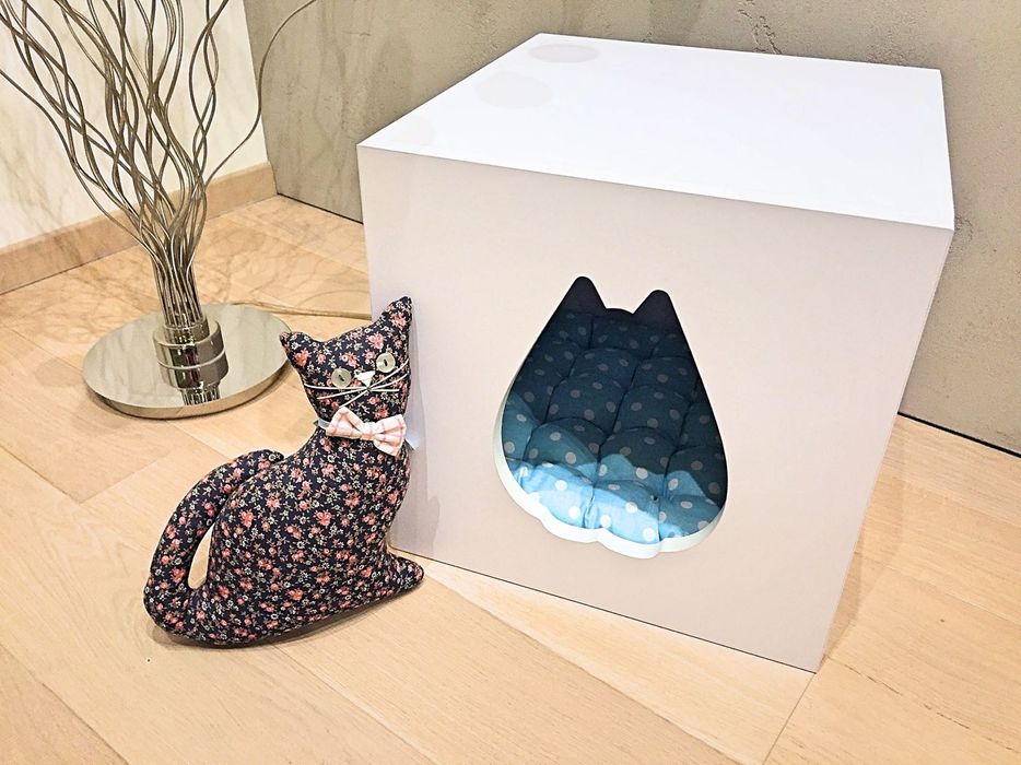 Premium budka dla kota FLUFFY biała, legowisko, domek! Warszawa