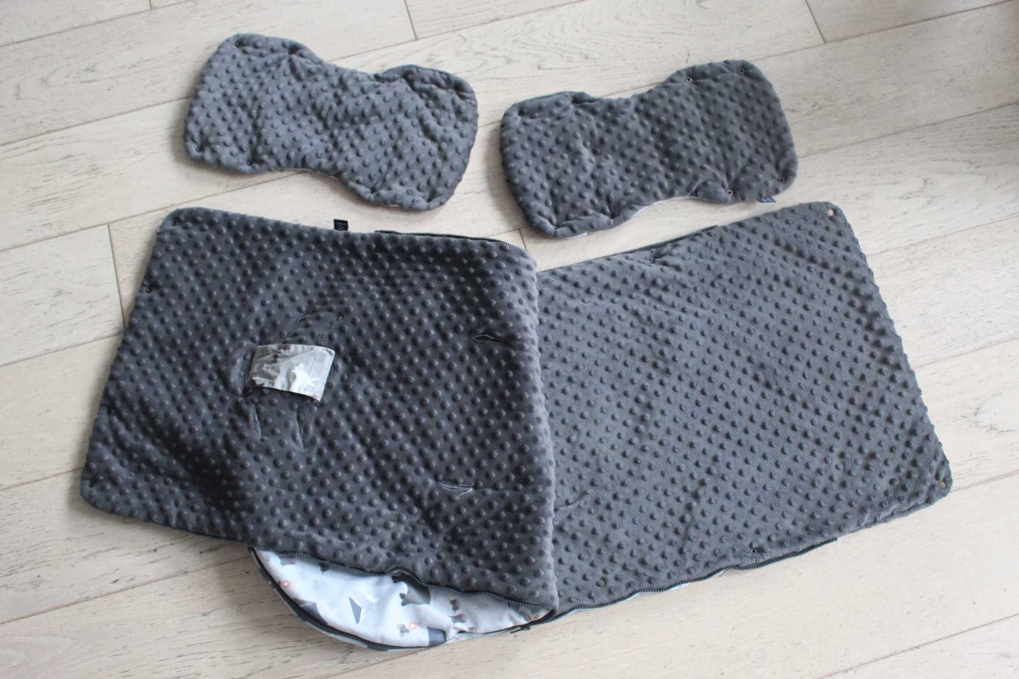 CocoBird śpiworek i mufki zimowe Las/Charcoal