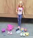 Lalka Barbie video game Łyżwiarka łyżwy