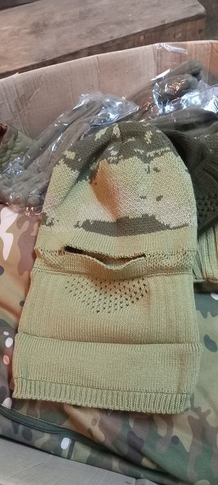 Балаклава хакі вязана