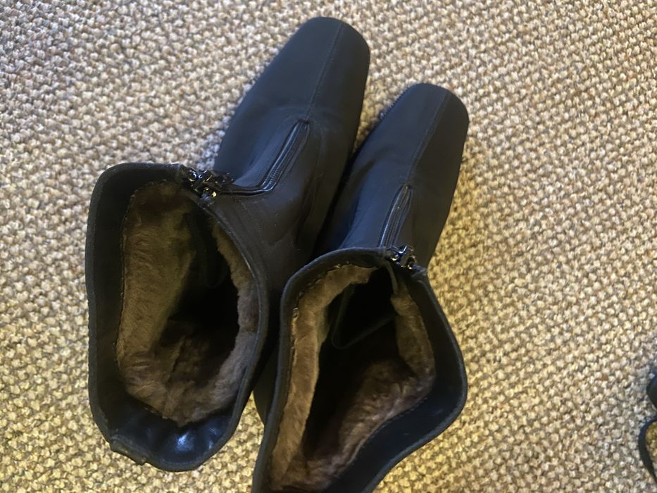 Botki  39, buty tekstylne z kożuszkiem nieprzemakalne