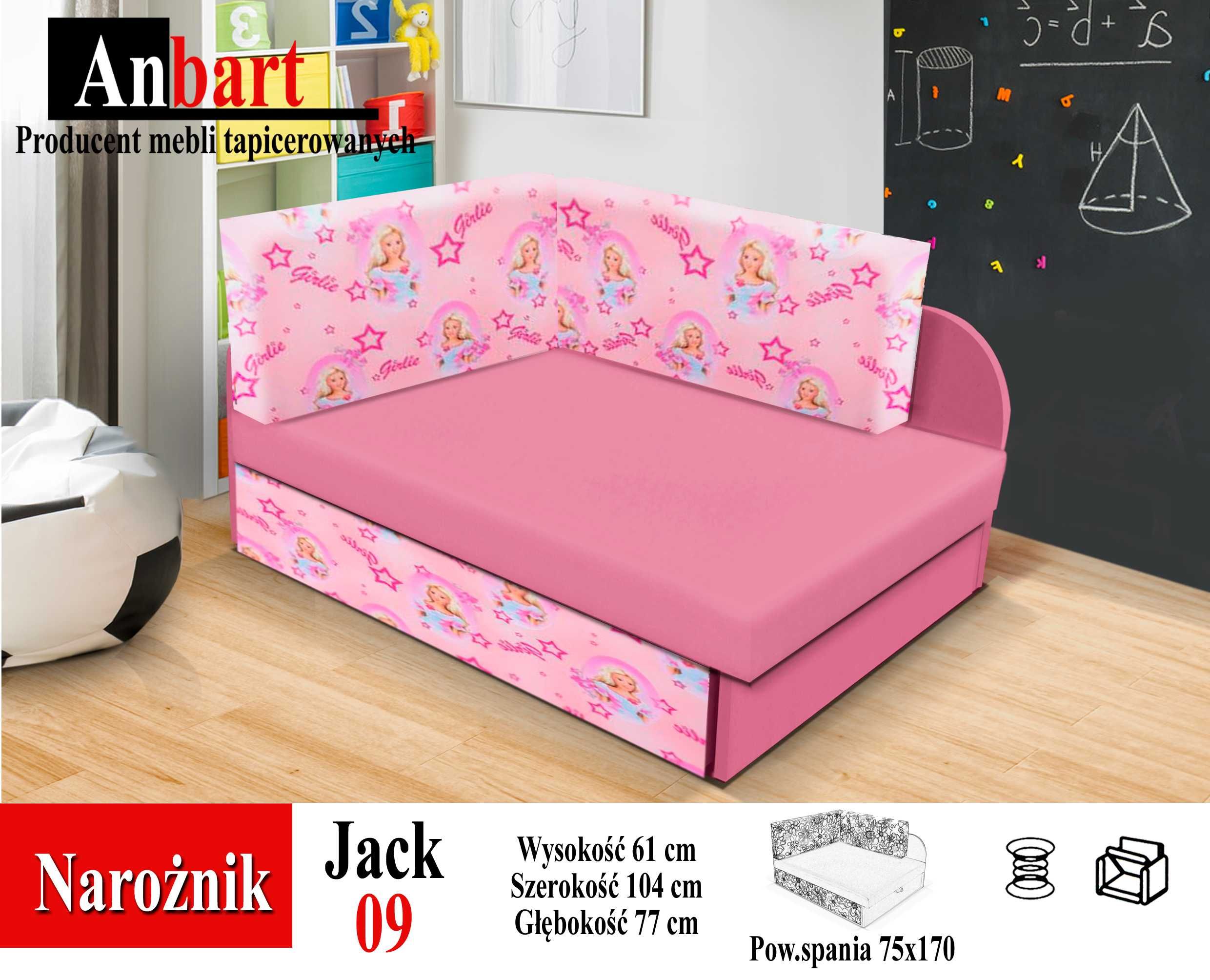 Narożnik DZIECIĘCY Kubuś Sofa Rozkładana Funkcja spania Dostawa