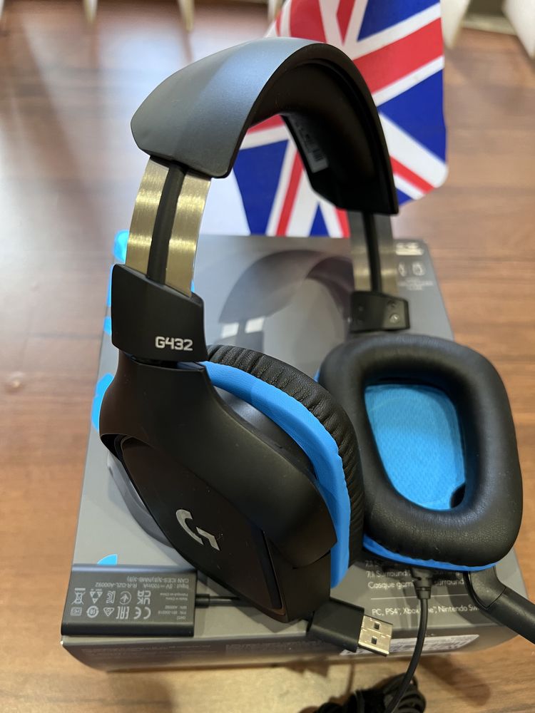 Навушники з мікрофоном Logitech G432 Surround Sound 7.1  Звукова карта