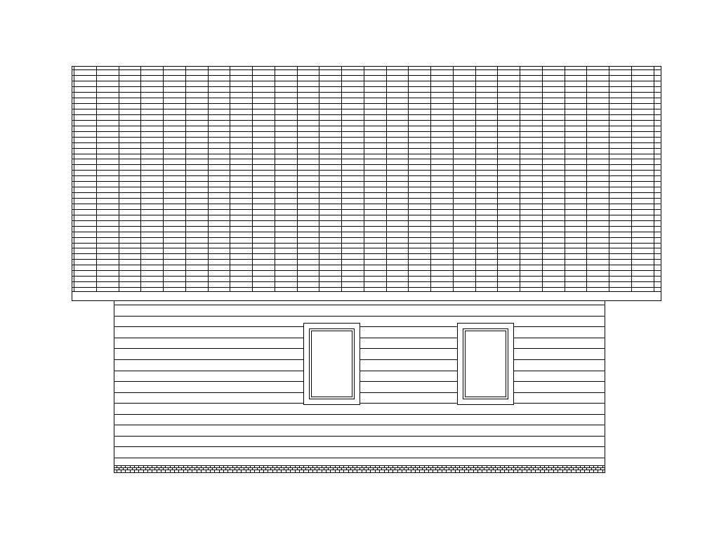 Dom szkieletowy drewniany letniskowy 35 m2 (pow. po podłodze 60 m2)