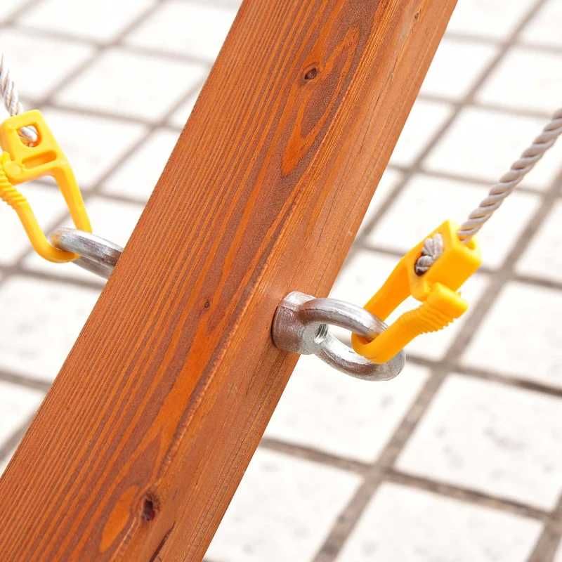 Cama Rede com Suporte de Madeira