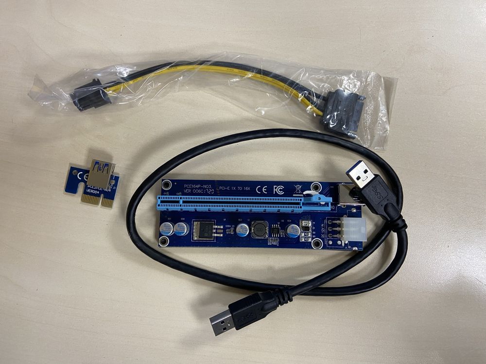 Райзер VER 006 PCI-E 1X to 16X