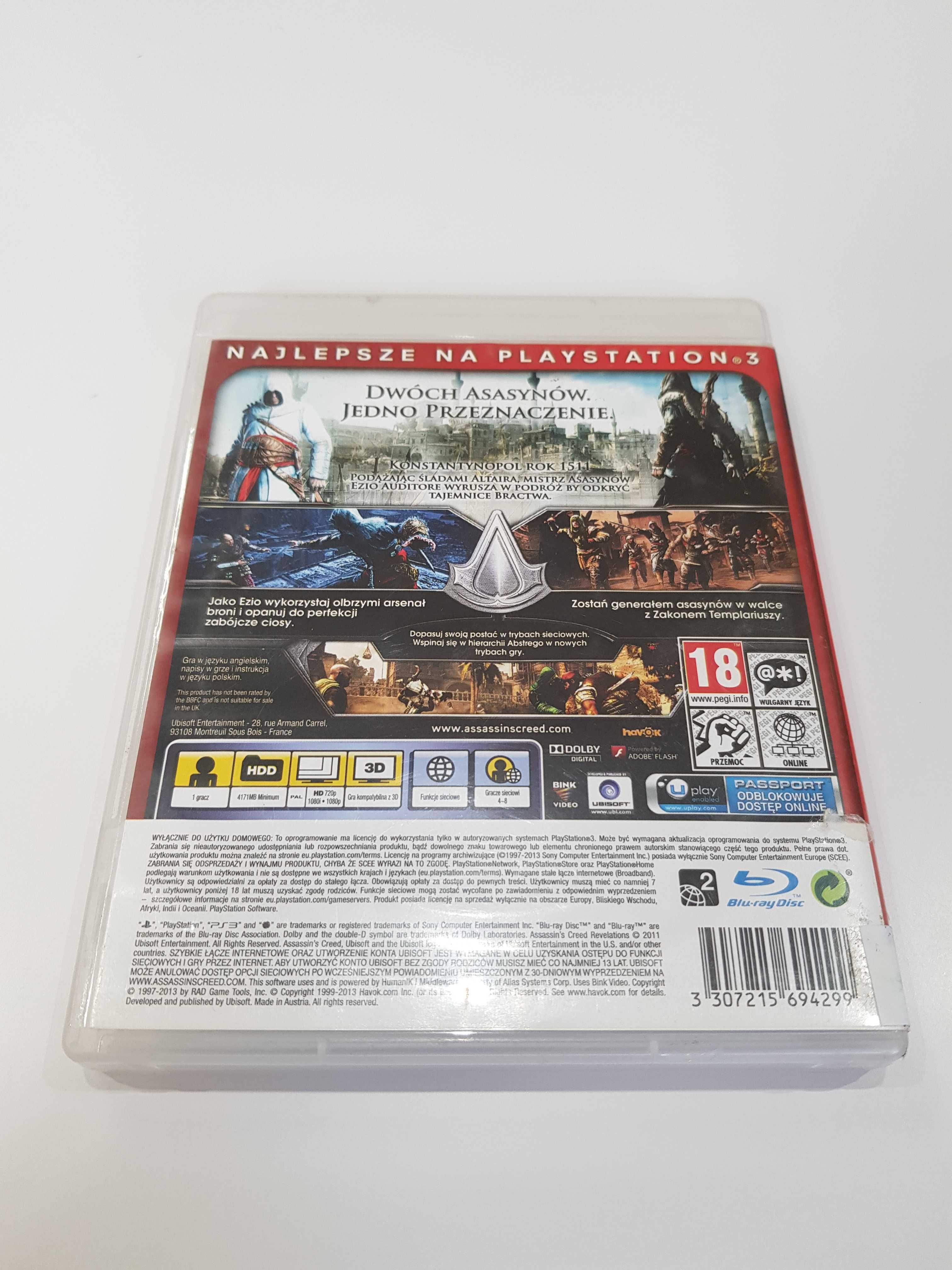 Assassin's Creed Revelations PS3 Sklep Iława