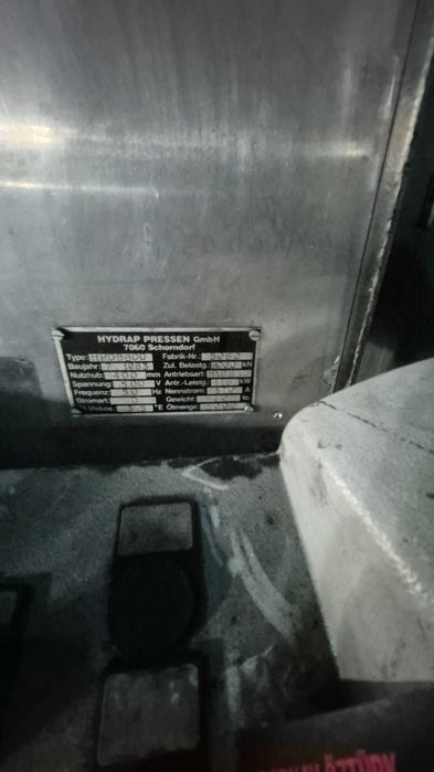 Prasa hydrauliczna HYDRAP HPDB 800 ton