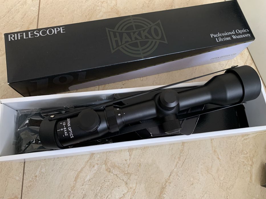 Прицел HAKKO 1.5-6-42, R:6CH Japan Optics (япония)