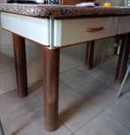 Mesa de cozinha em pedra mármore