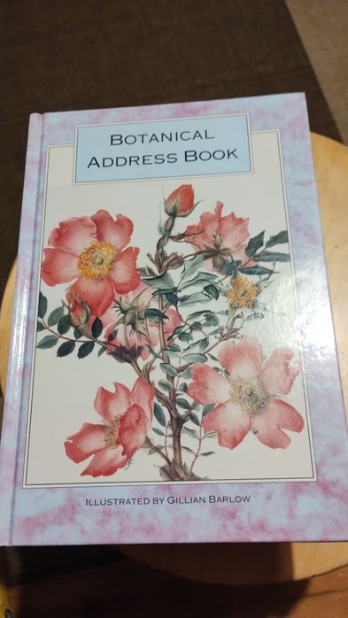 Grafika botaniczna roślinna 24 szt książka adresowa