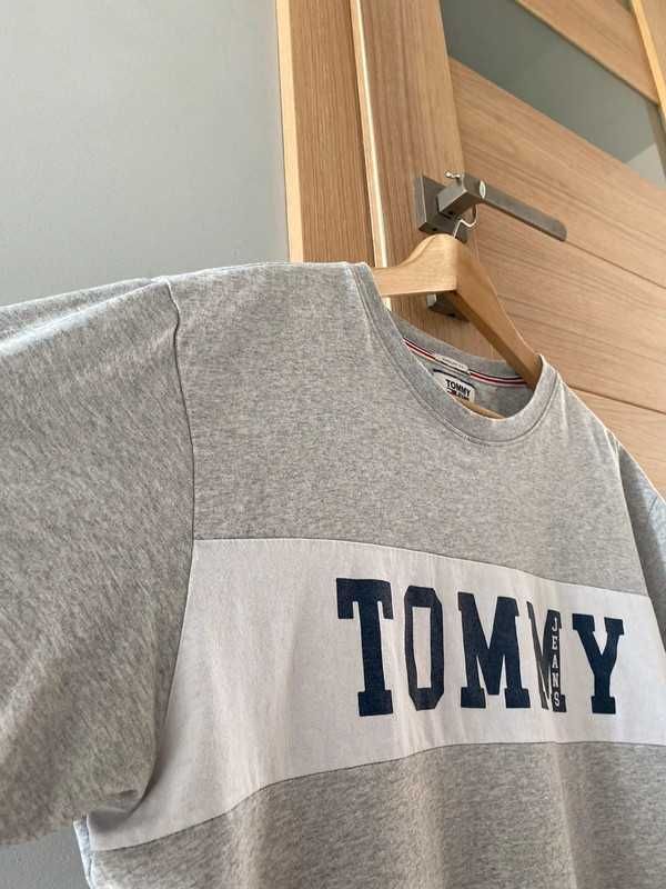 Szara koszulka Tommy Hilfiger