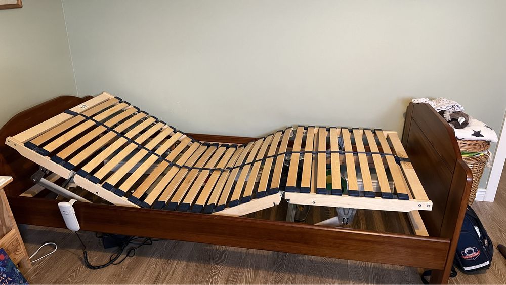 Elektryczne drewniane łóżko rehabilitacyjne 200x90cm dla dzieci i doro