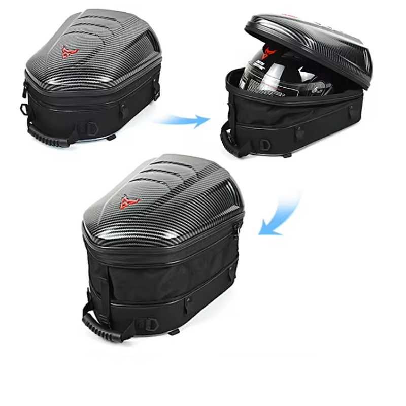 Plecak motocyklowy z włókna węglowego MOTOCENTRIC kufer