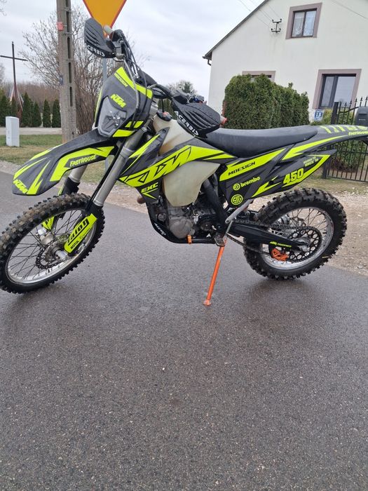 KTM EXC 450 na wtrysku ubezpieczony zarejestrowany