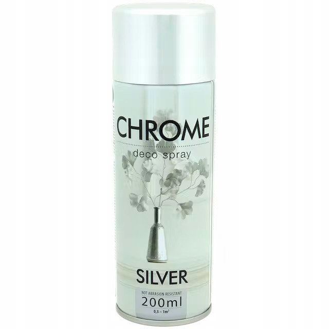 Złota Chromowana Farba Lakier Spray Chrom 200 Ml