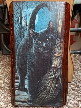 Чёрный кот картина