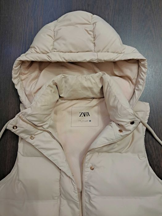 Женская куртка жилетка ZARA M 46-48 мех28