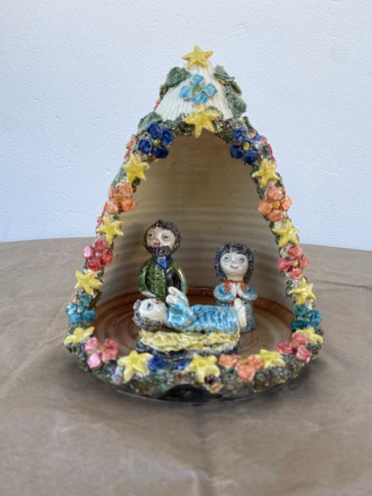 Presepio em barro vidrado