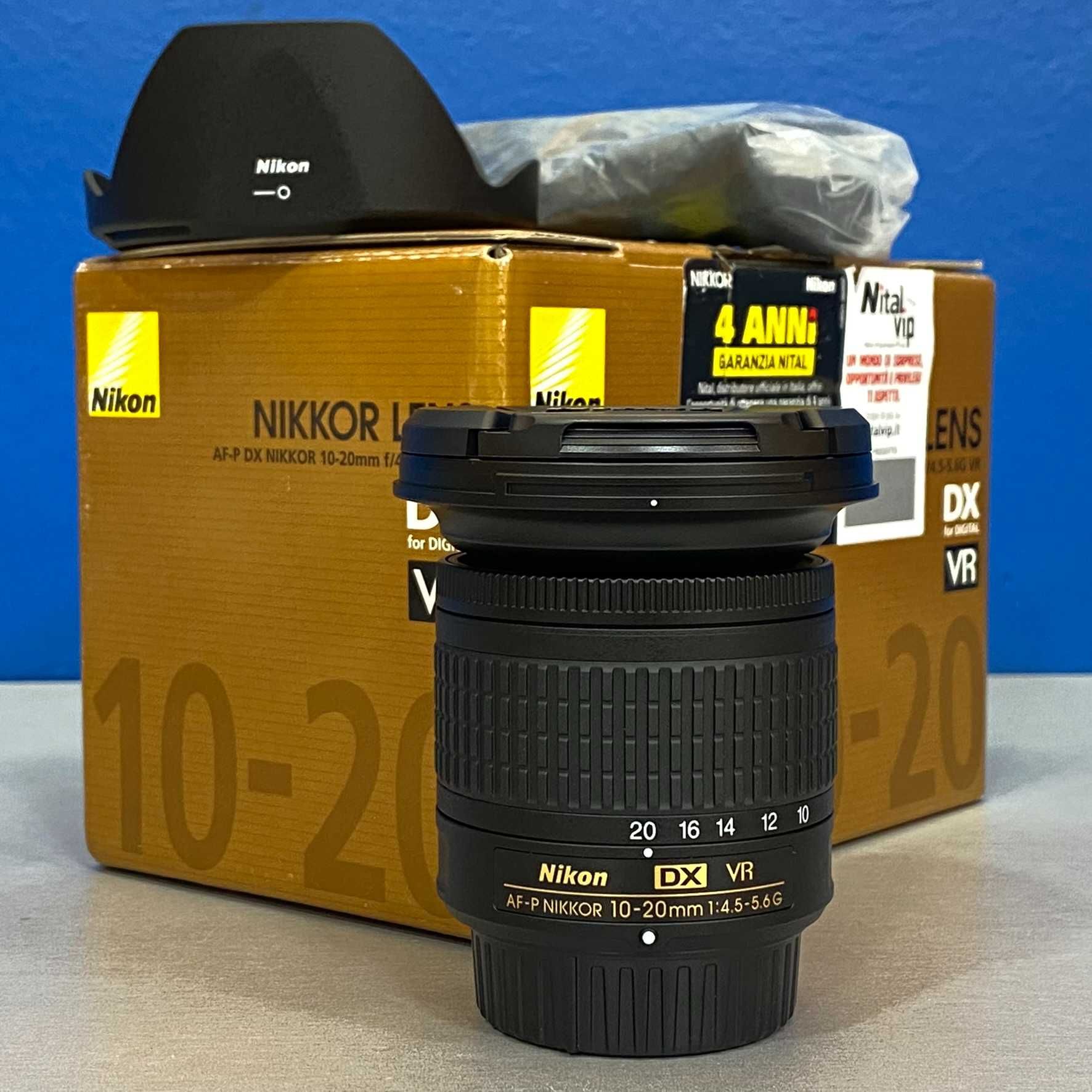 Nikon AF-P 10-20mm f/4.5-5.6G DX VR (NOVA - 3 ANOS DE GARANTIA)