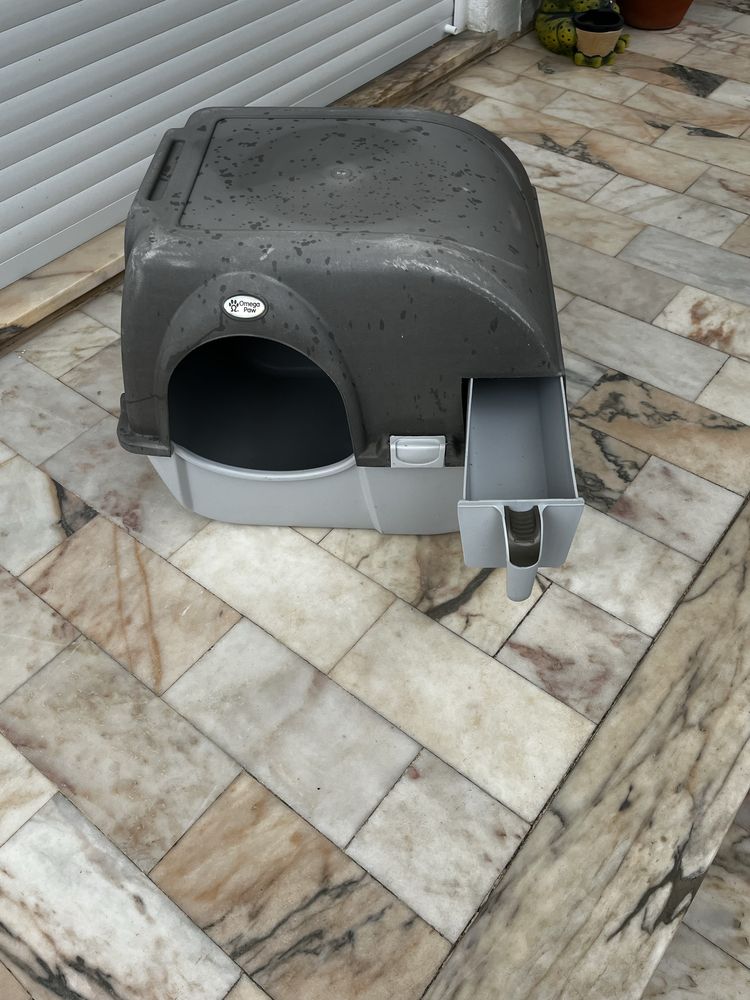 casa de banho gatos rotativa com gaveta