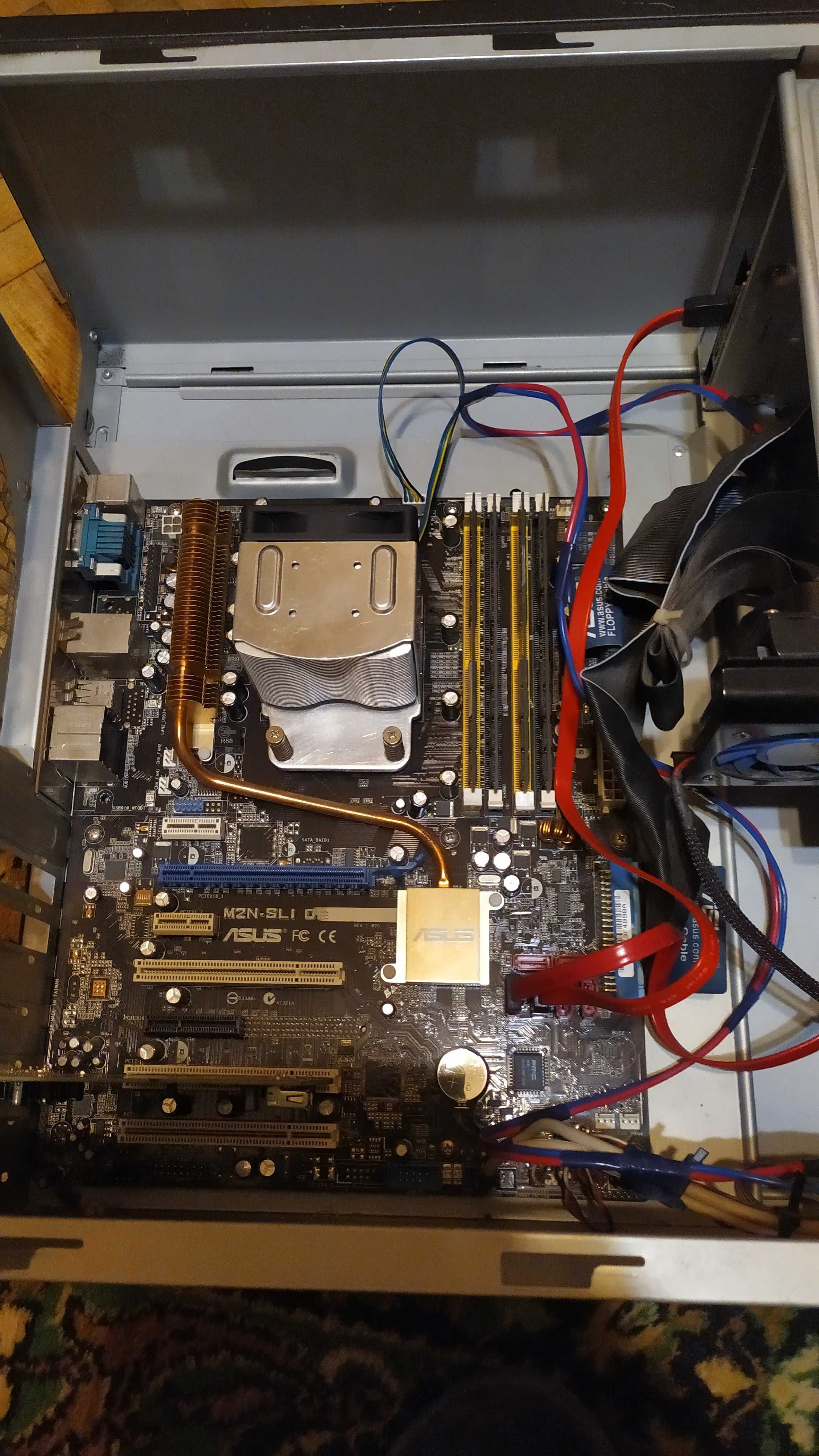 Asus M2NE;4Gb DDR2;АM2 3800+;Hdd Samsung 250Gb SATA;Копус ATX