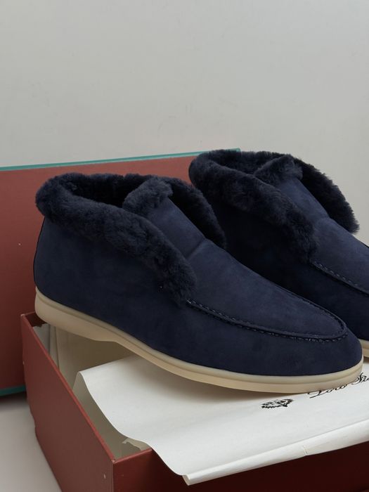 Лофери лоро піана LORO PIANA зимові замшеві утеплені