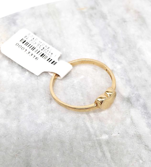 Złoty pierścionek serce 585 GOLD MONEY