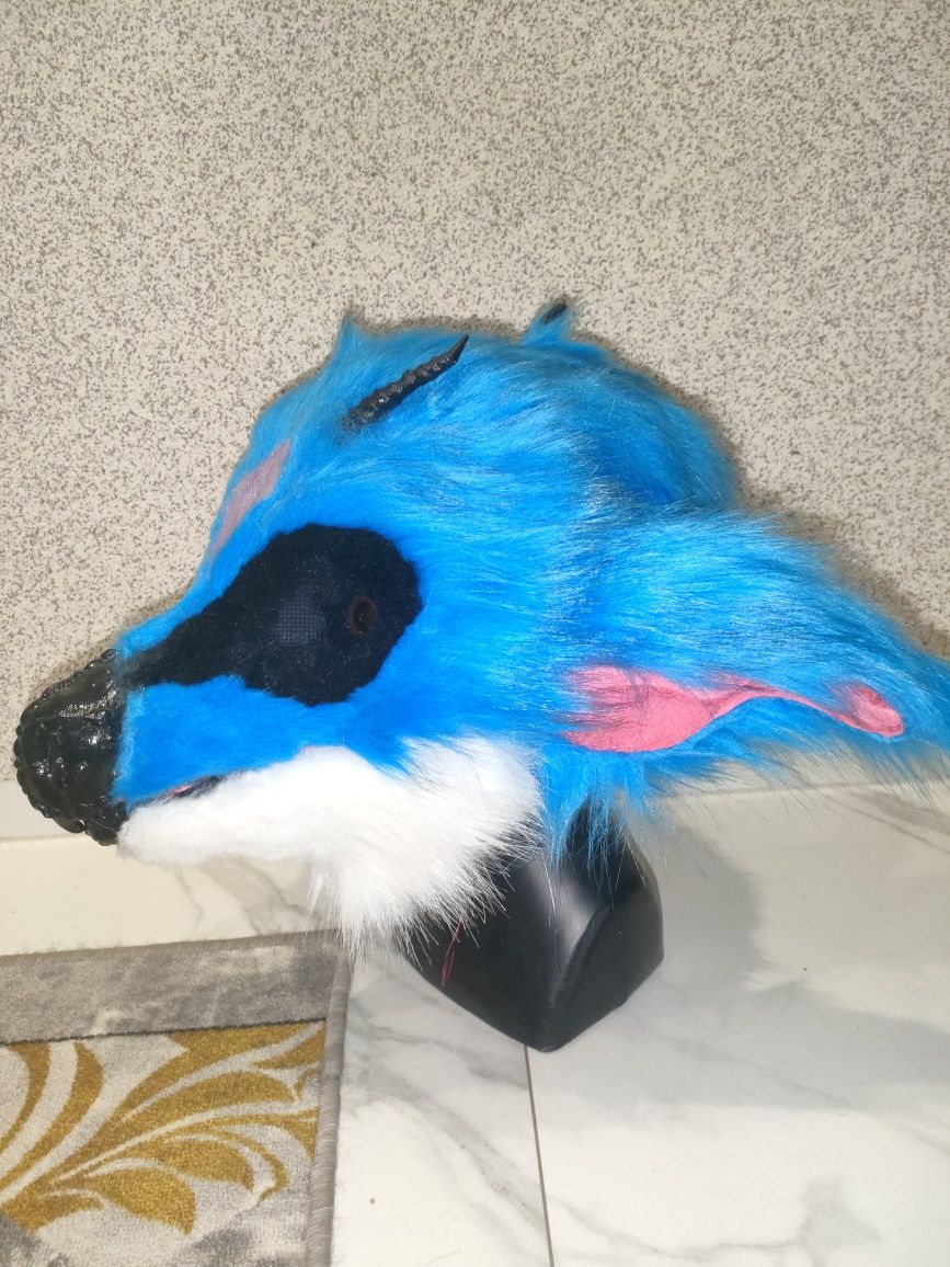 Fursuit smok maska furry cosplay therian Dino mask