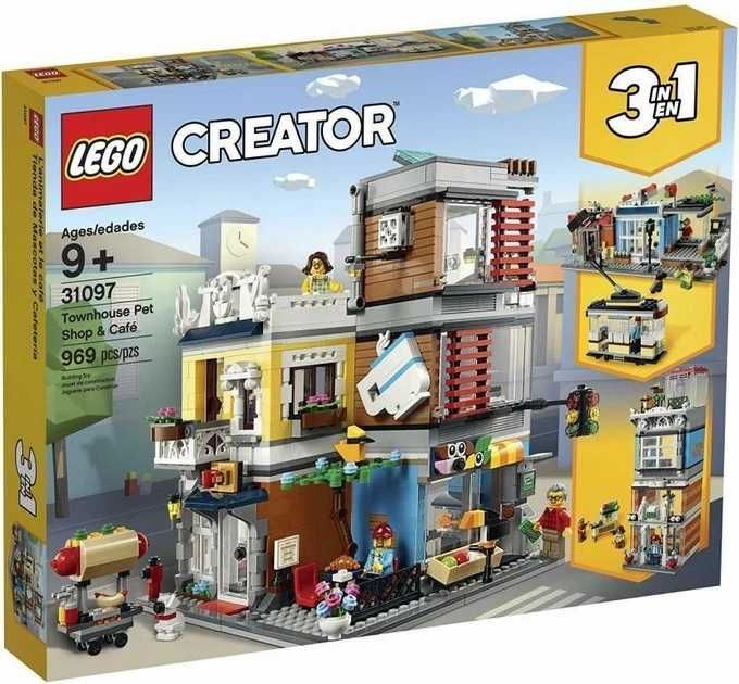 Конструктор LEGO Creator 31097 Зоомагазин і кафе в центрі міста