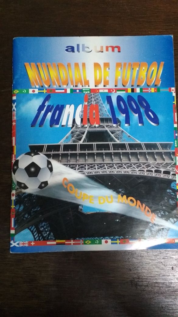 Caderneta Mundial Futebol Francia 1998