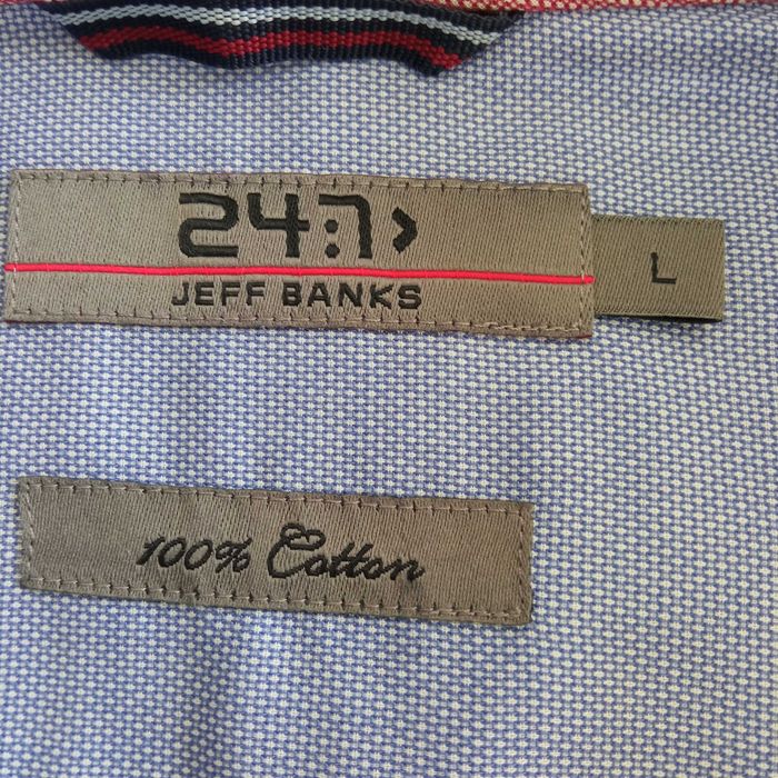 Jeff Banks męska koszula w paski r. L jak nowa