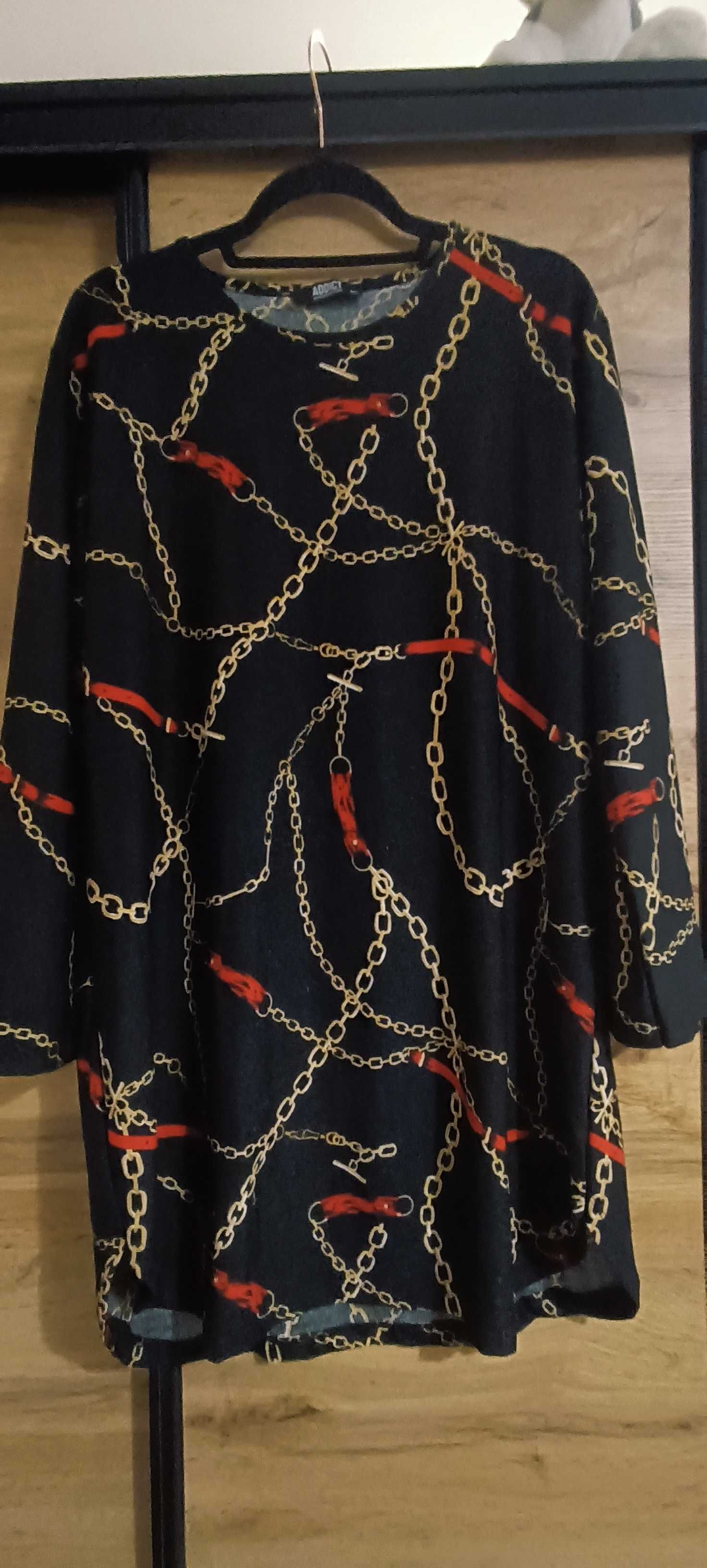 Efektowna Sukienka Tunika Bluzka typu Long