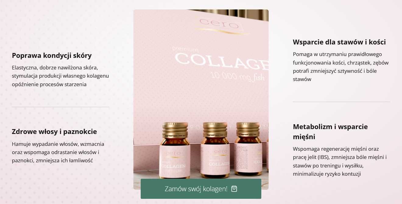CERO Collagen Rybi 10000 mg Kolagen Morski Drink Szot Wyjątkowy Smak