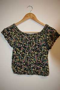 Crop Top Flores Bershka