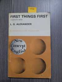 3520. "First Things First" L.G. Aleksander