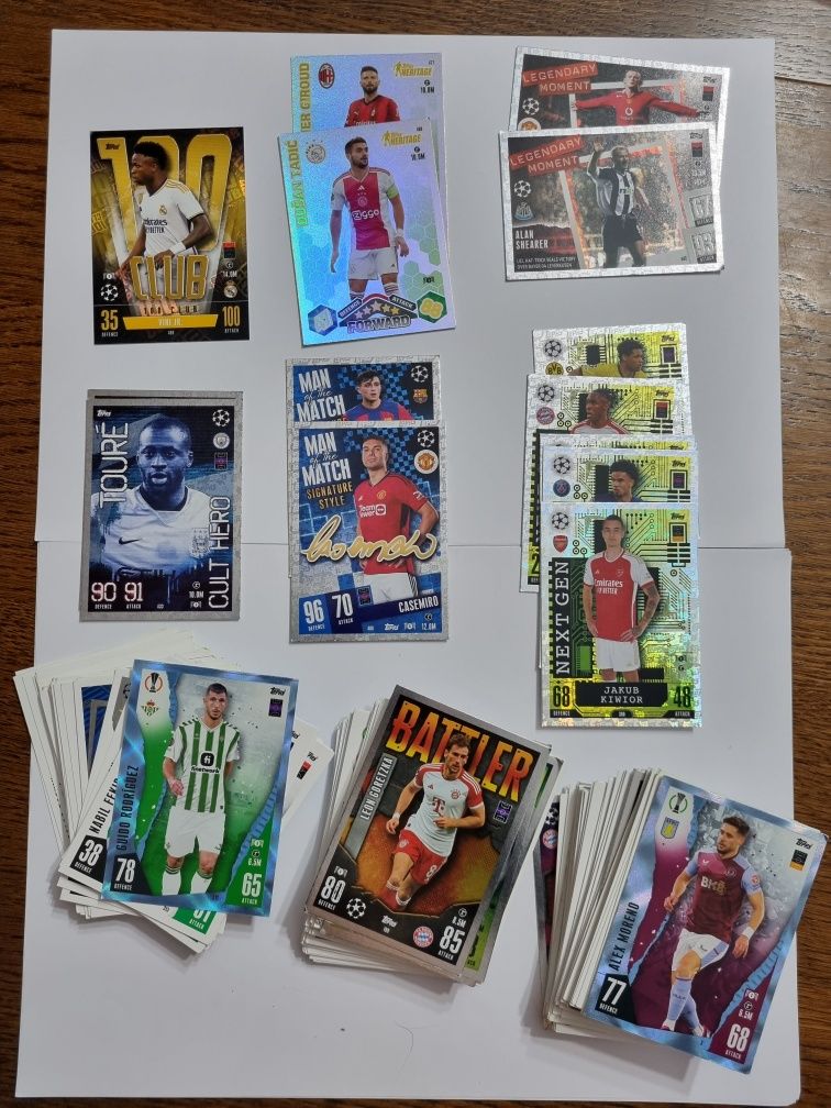 Karty piłkarskie z edycji MATCH ATTAX topps CHAMPIONS LEAGUE 2023/2024