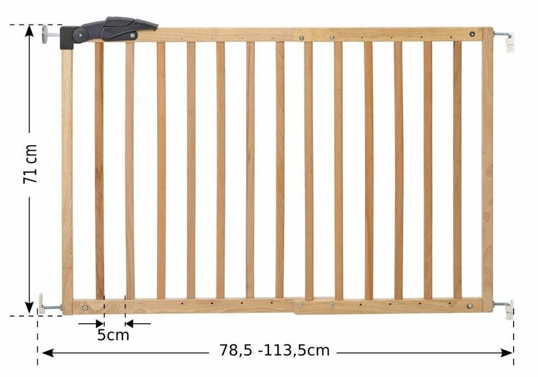 Bramka barierka zabezpieczającą drewniana biała