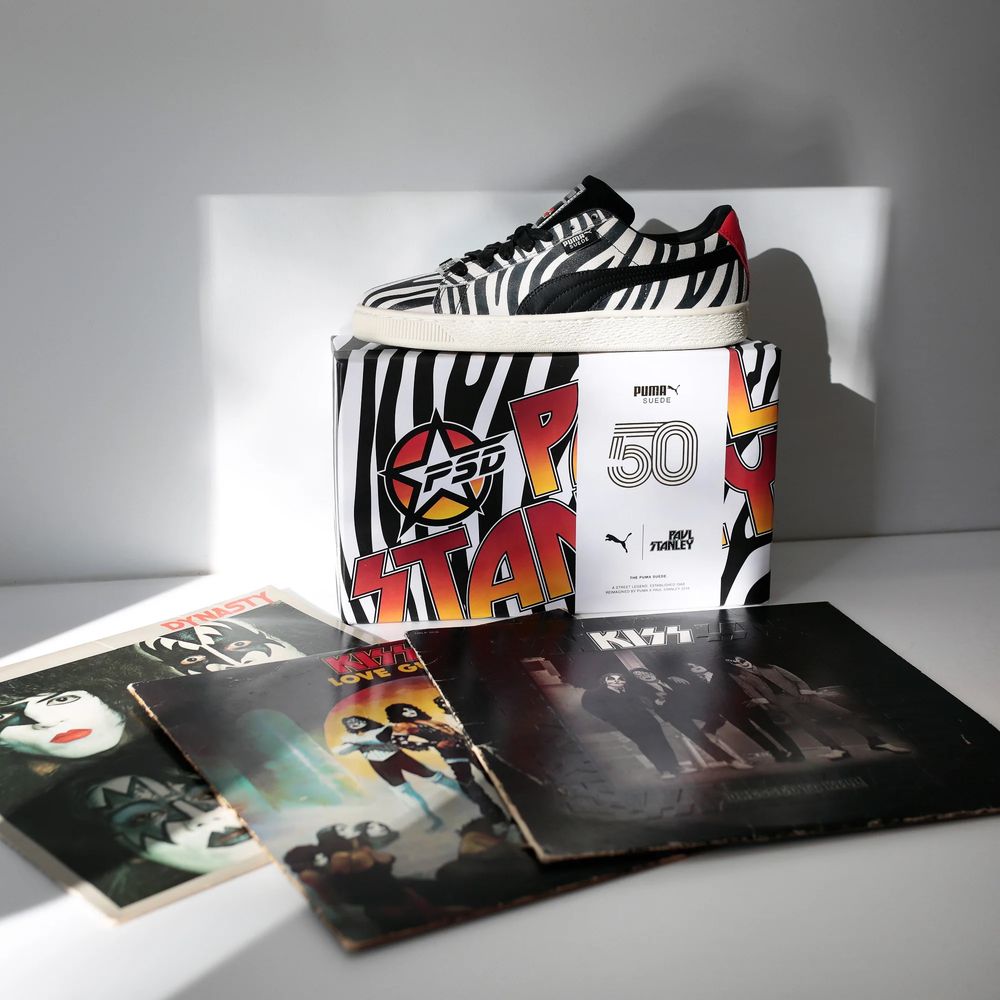 PUMA x Paul Stanley (Kiss) - sapatilha Puma Suede 50 anos