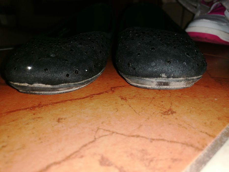 Czarne balerinki baleriny baletki 34 deichmann