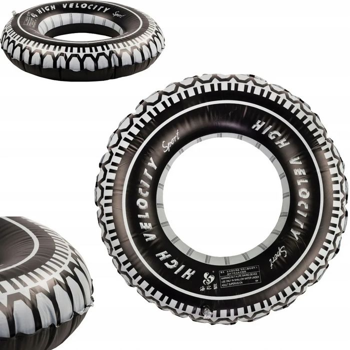 koło dmuchane do pływania kółko materac ponton opona 60cm