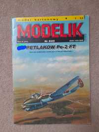 Model kartonowy Petlakow pe-2 Modelik