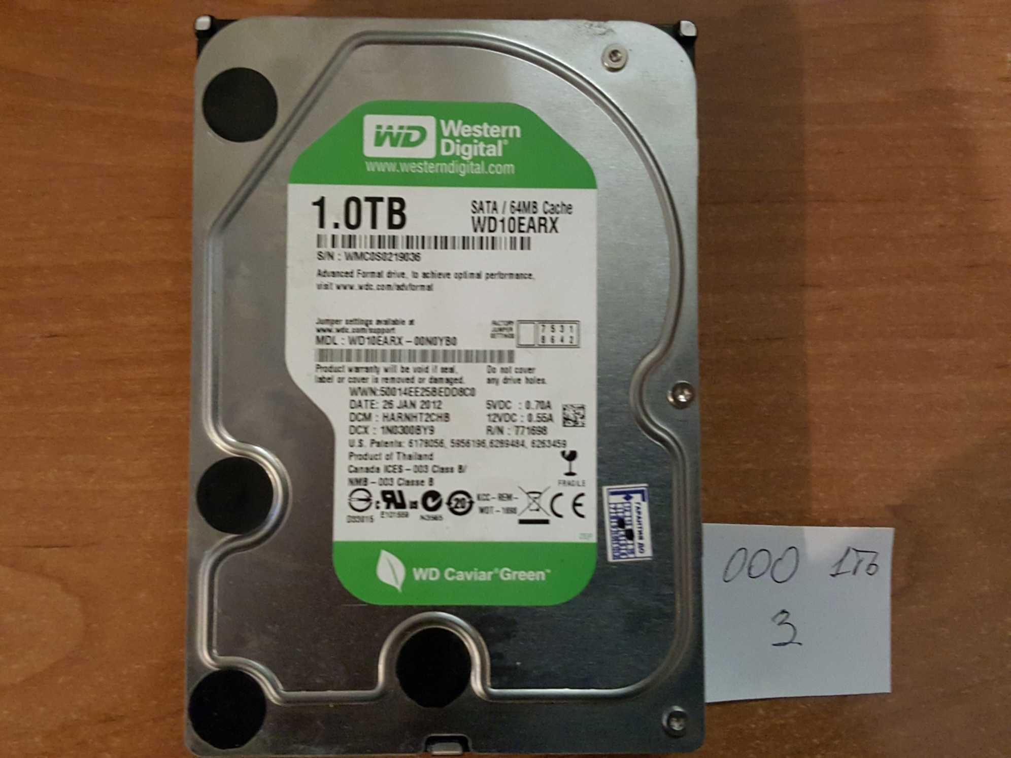 HDD 3,5 Sata жорсткі диски робочи WD