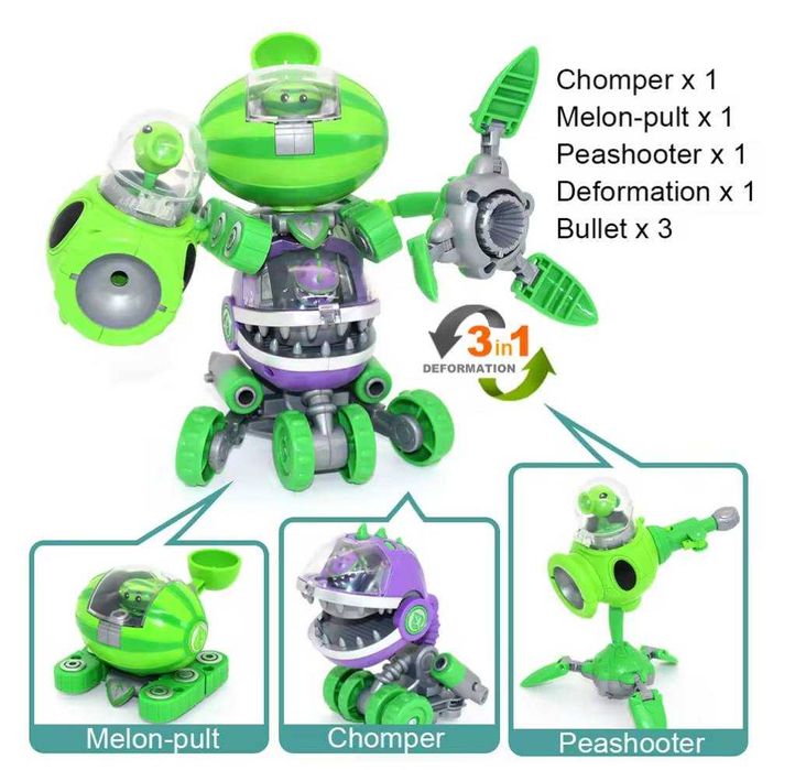 Бойові машини Робот Трансформер рослині проти зомбі Plants vs Zombies