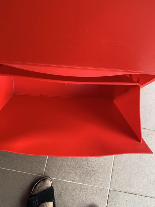 3 szt Ikea półka na buty Trones czerwone