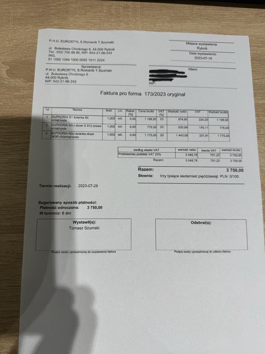 Kabina prysznicowa RADAWAY EUPHORIA 1100x800