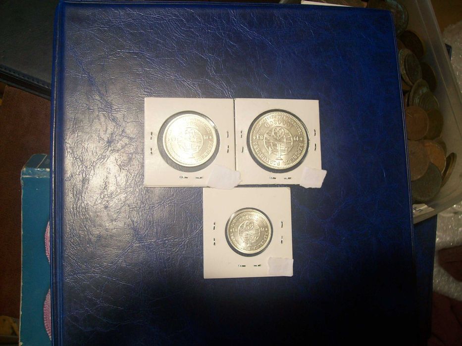 3 moedas prata 1983  belas